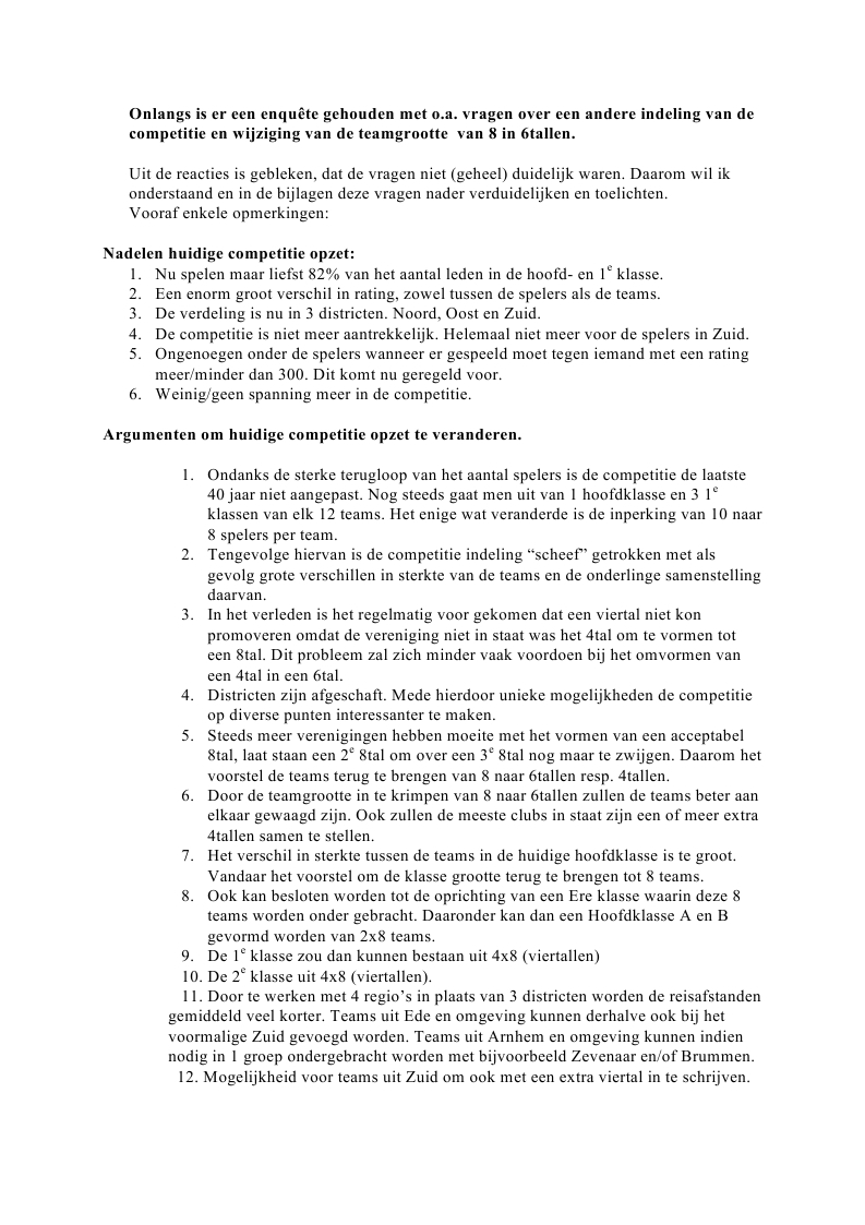 2_Bijlage 07A - Voorstel Bennink - herindeling huidige competitie opzet.pdf (pagina 1)
